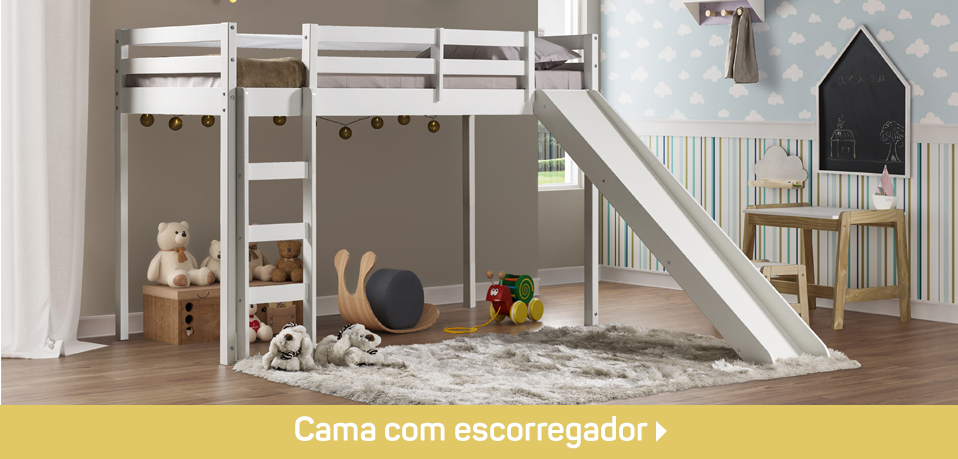 Cama com escorregador